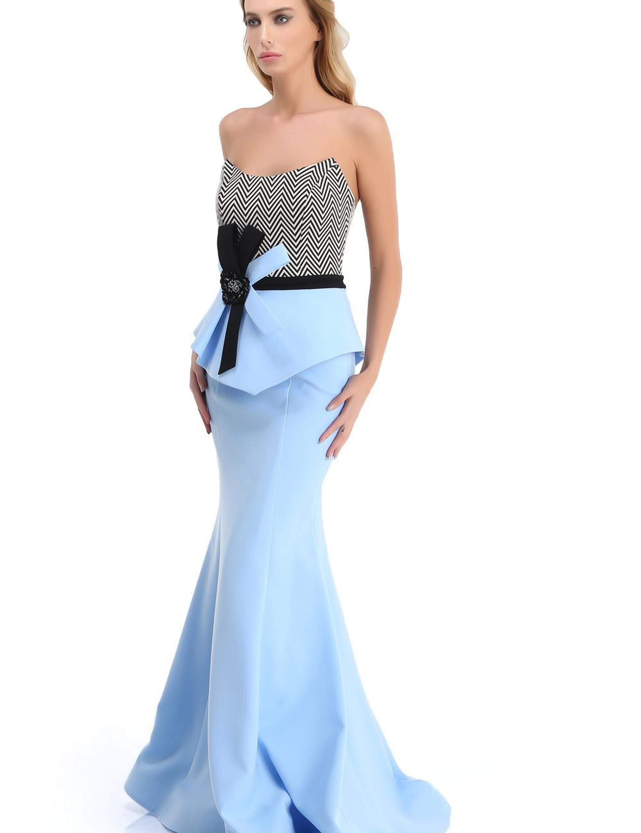 MAVI İkili Takım Balık Abiye Elbise