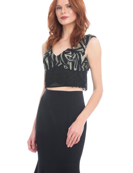 SIYAH İkili Takım Balık Abiye Elbise - 50213093001