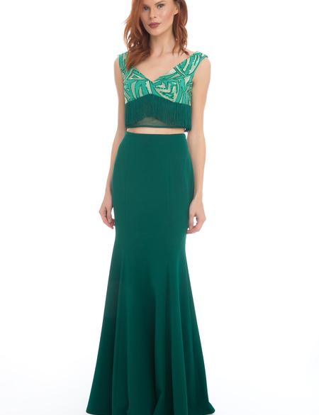 YESIL İkili Takım Balık Abiye Elbise - 50213094001