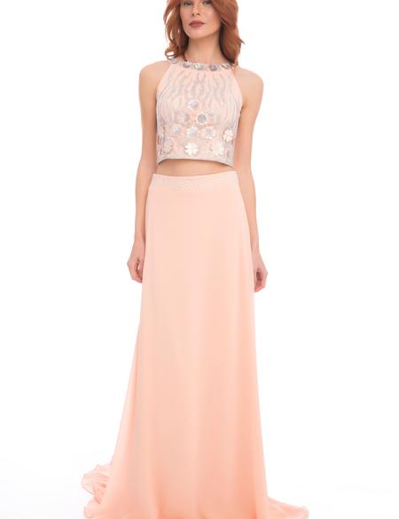 PEMBE İkili Takım Balık Abiye Elbise - 50213097001