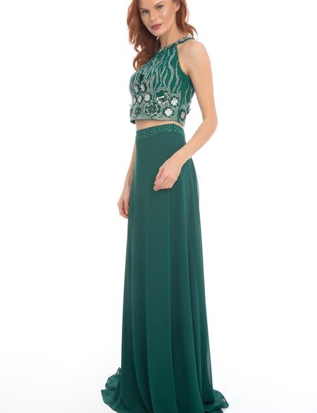 YESIL İkili Takım Balık Abiye Elbise - 50213100001