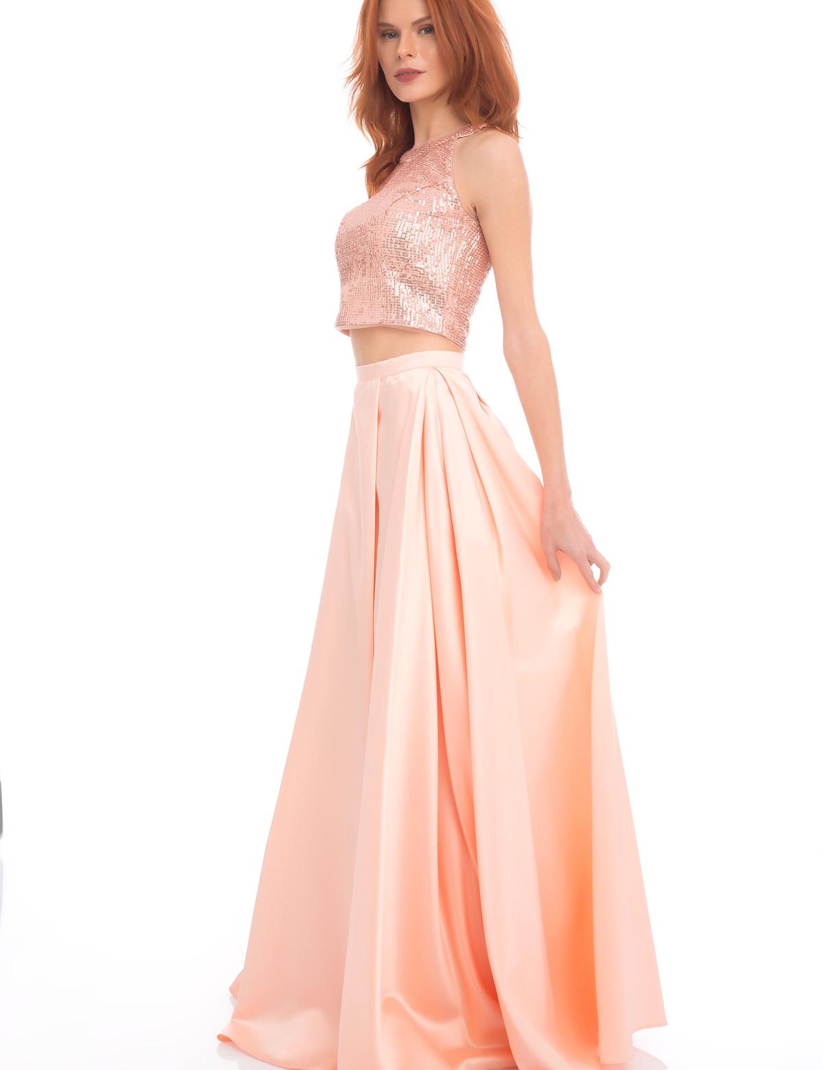 PEMBE İkili Takım Balık Abiye Elbise - 50213106002