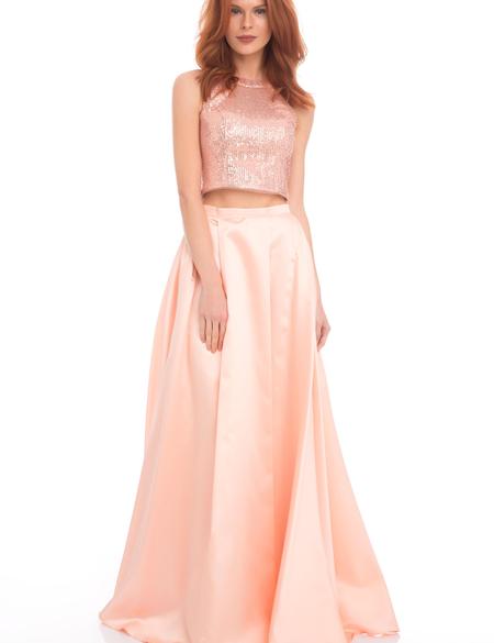 PEMBE İkili Takım Balık Abiye Elbise - 50213106002