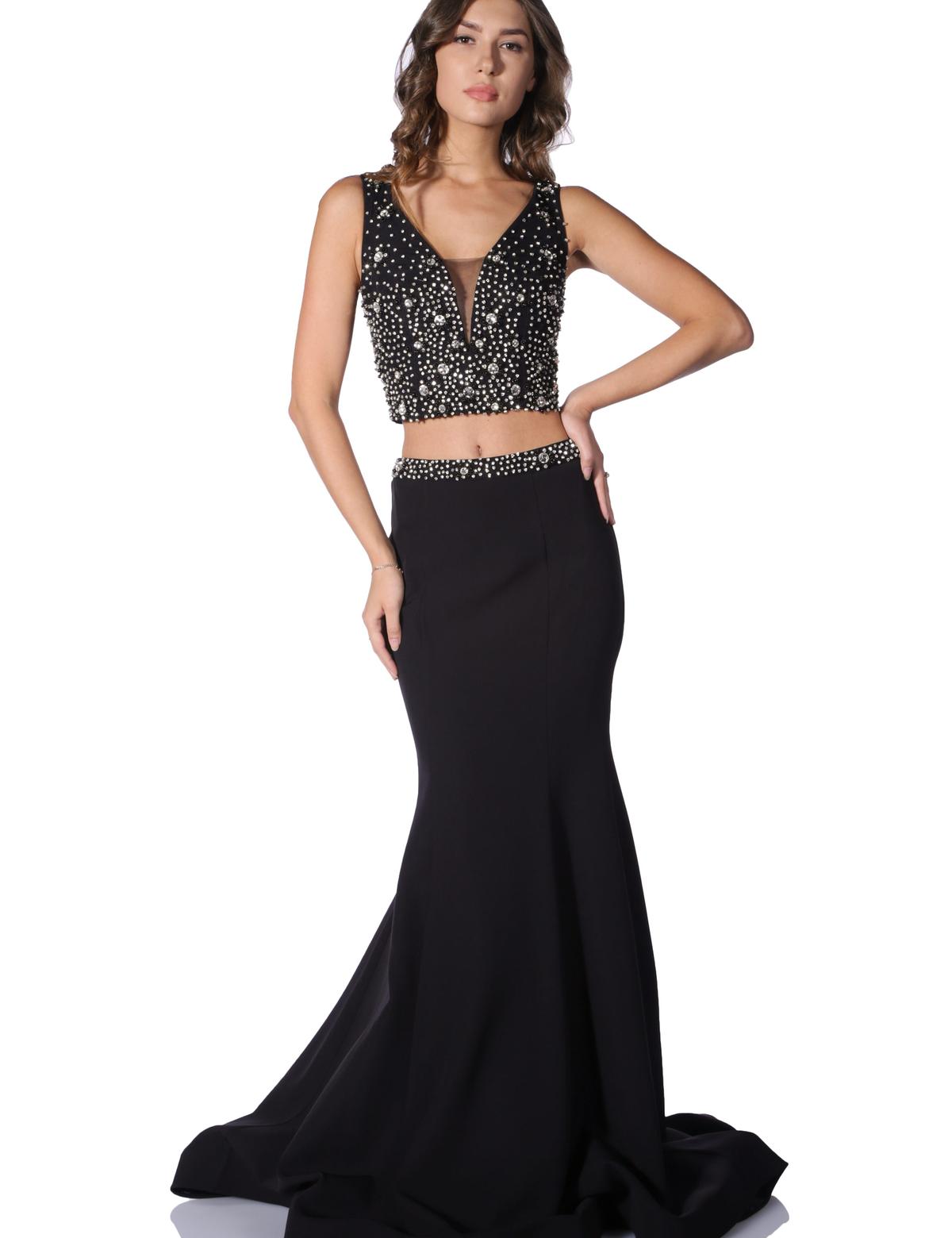 İkili Takım Balık Abiye Elbise