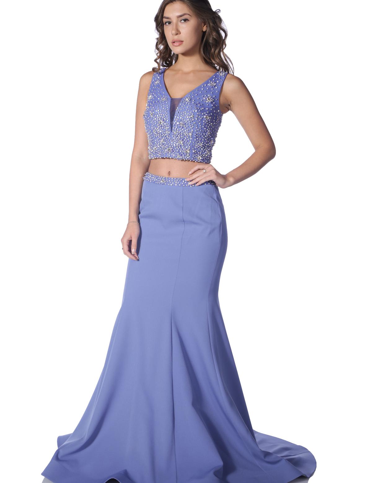 İkili Takım Balık Abiye Elbise