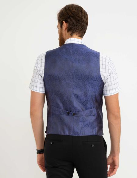 Siyah Slim Fit Yelek - 50193309003