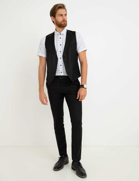Siyah Slim Fit Yelek - 50193309003