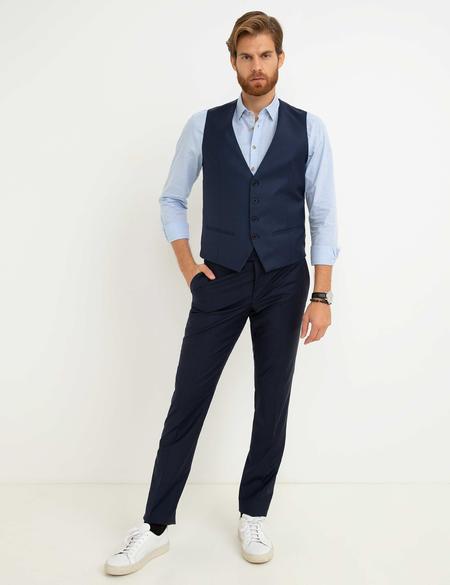 Lacivert Yelek - 50193309014