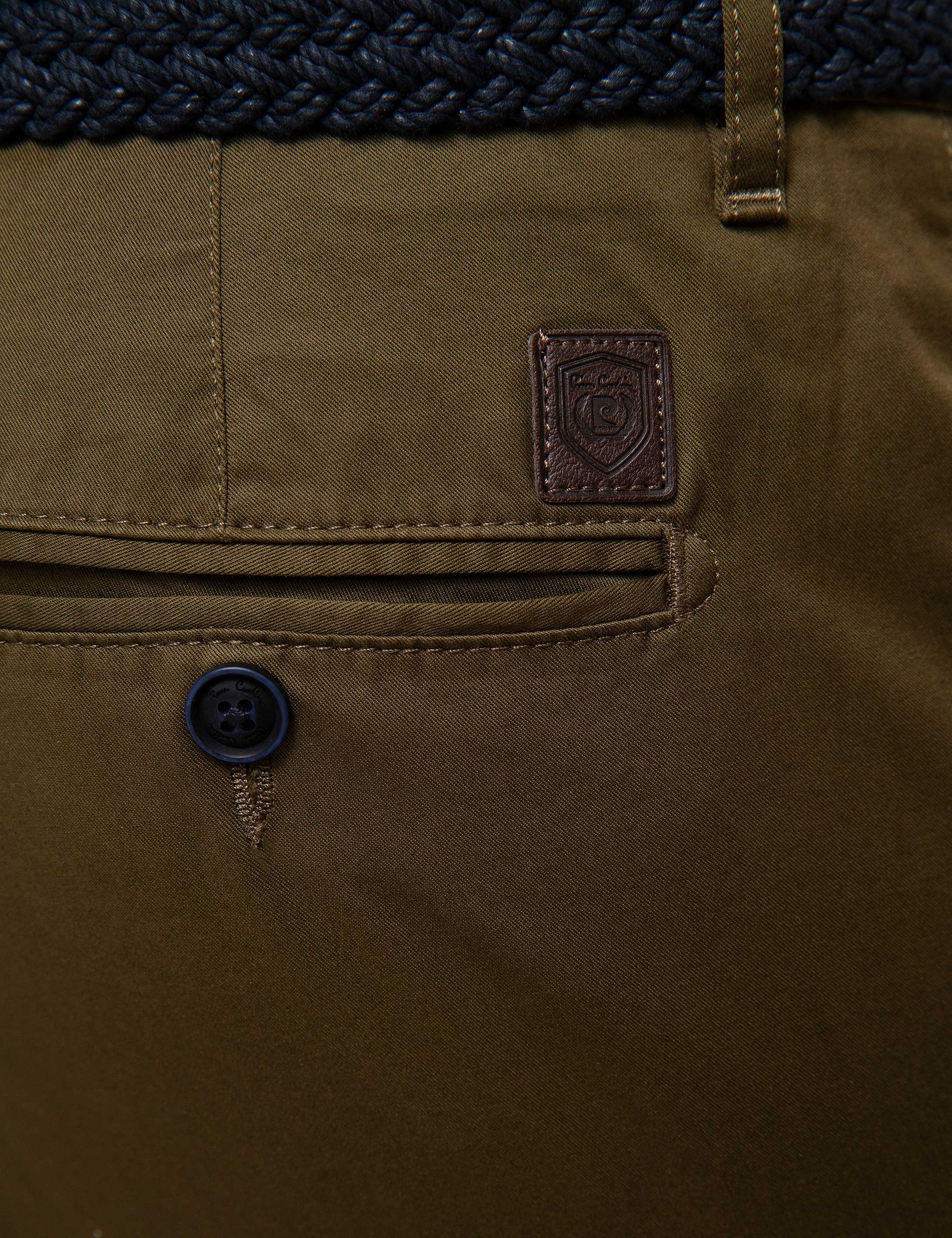 Haki Slim Fit Kanvas Pantolon