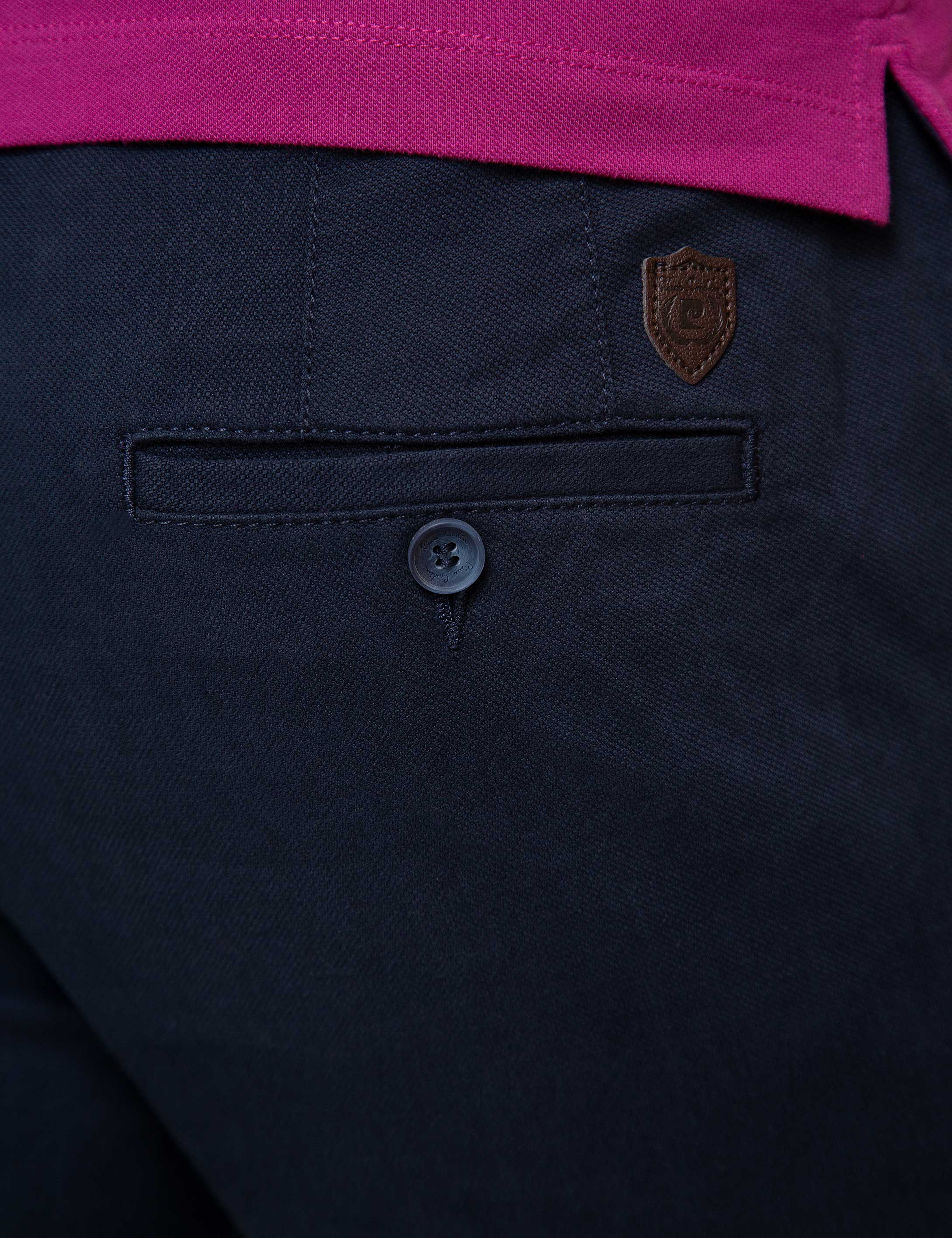 Lacivert Slim Fit Kanvas Pantolon - Image 4