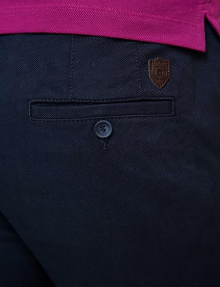 Lacivert Slim Fit Kanvas Pantolon - 50189922030