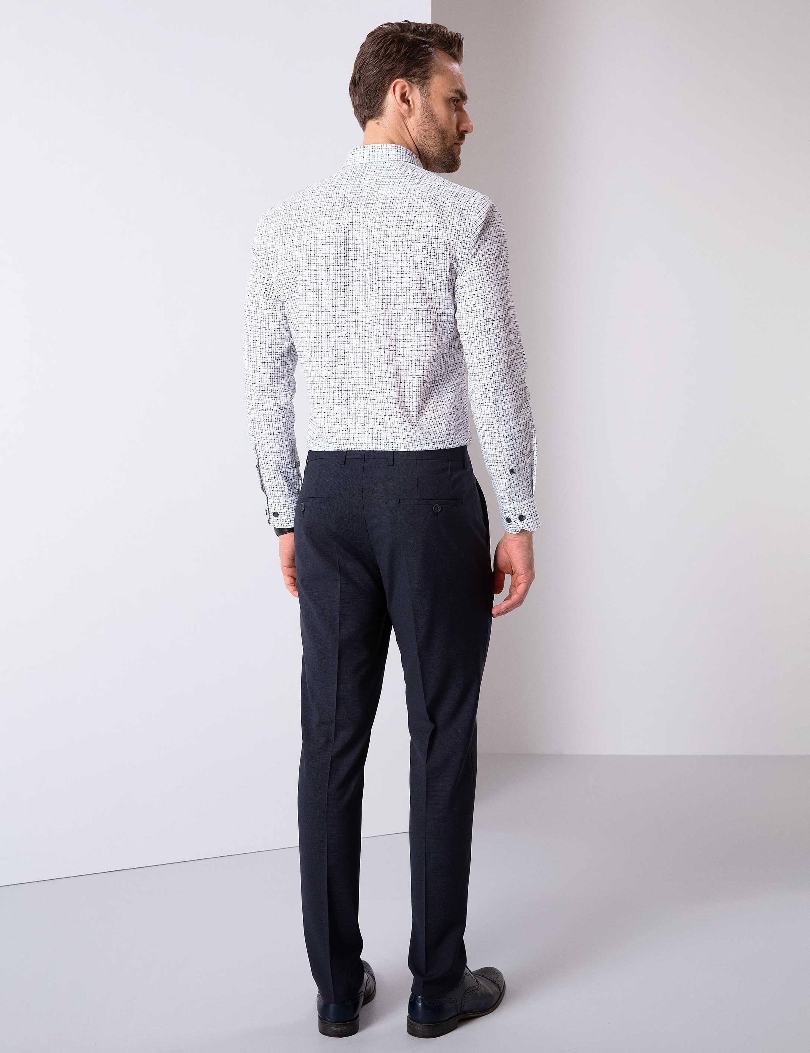 Lacivert Ekstra Slim Fit Pantolon