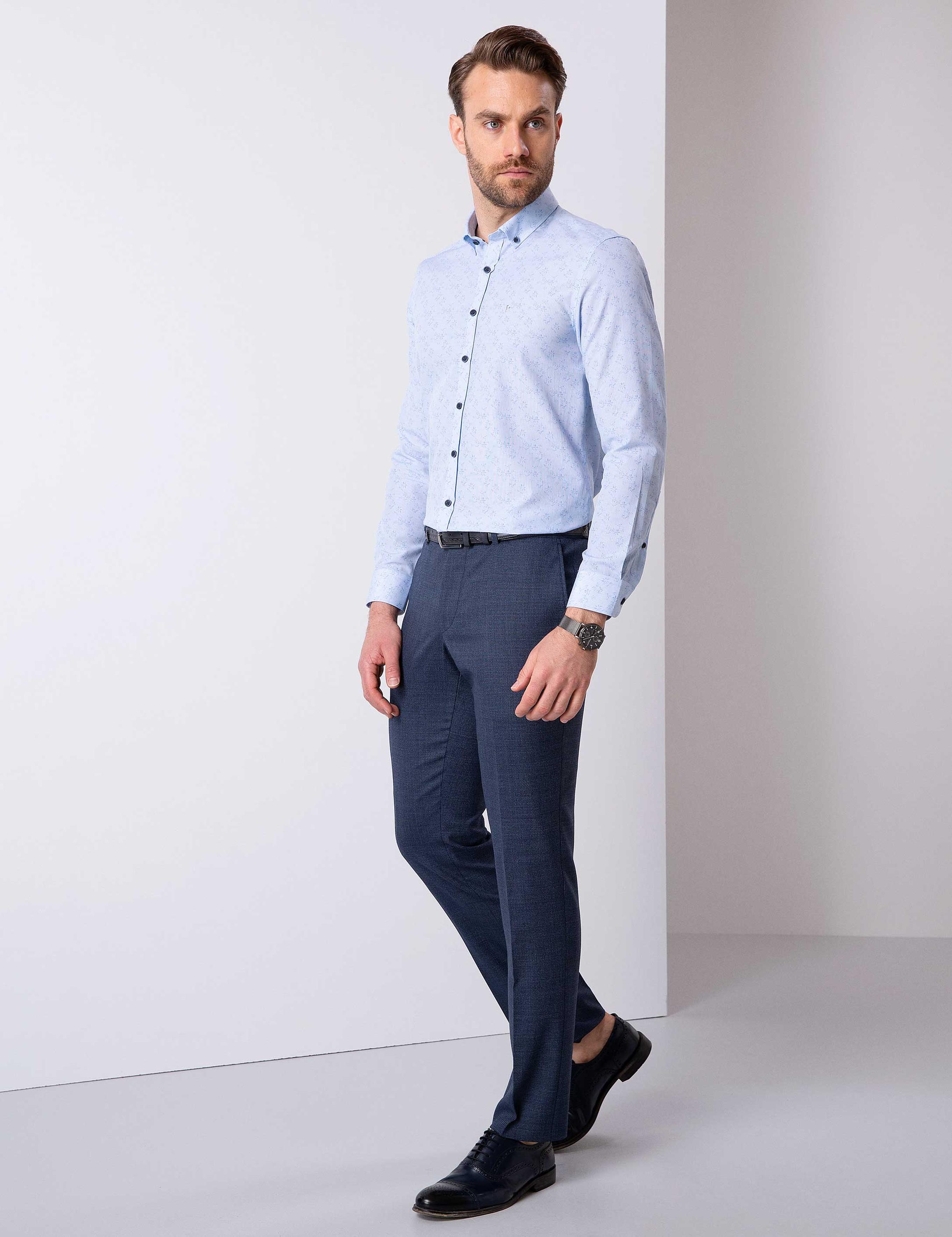 Koyu Mavi Slim Fit Pantolon