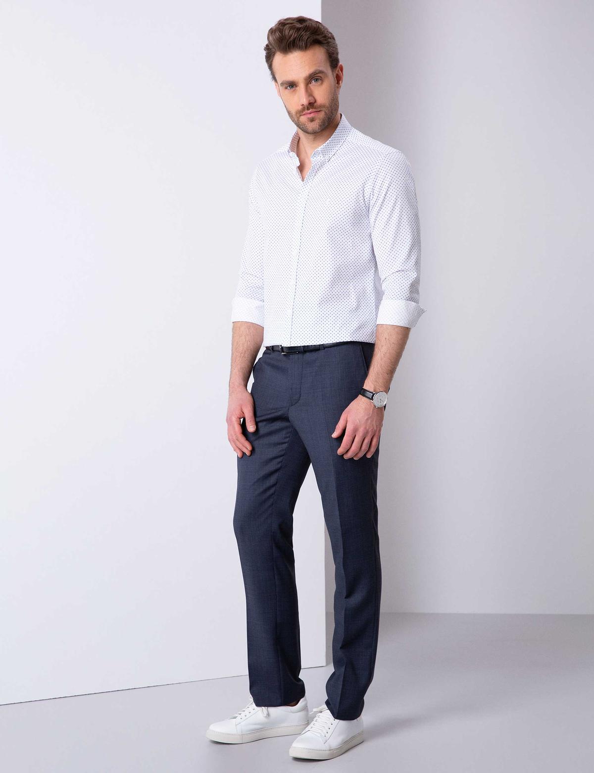 Lacivert Slim Fit Pantolon - 50207181003
