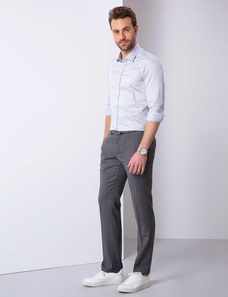Gri Slim Fit Pantolon - 50207181017