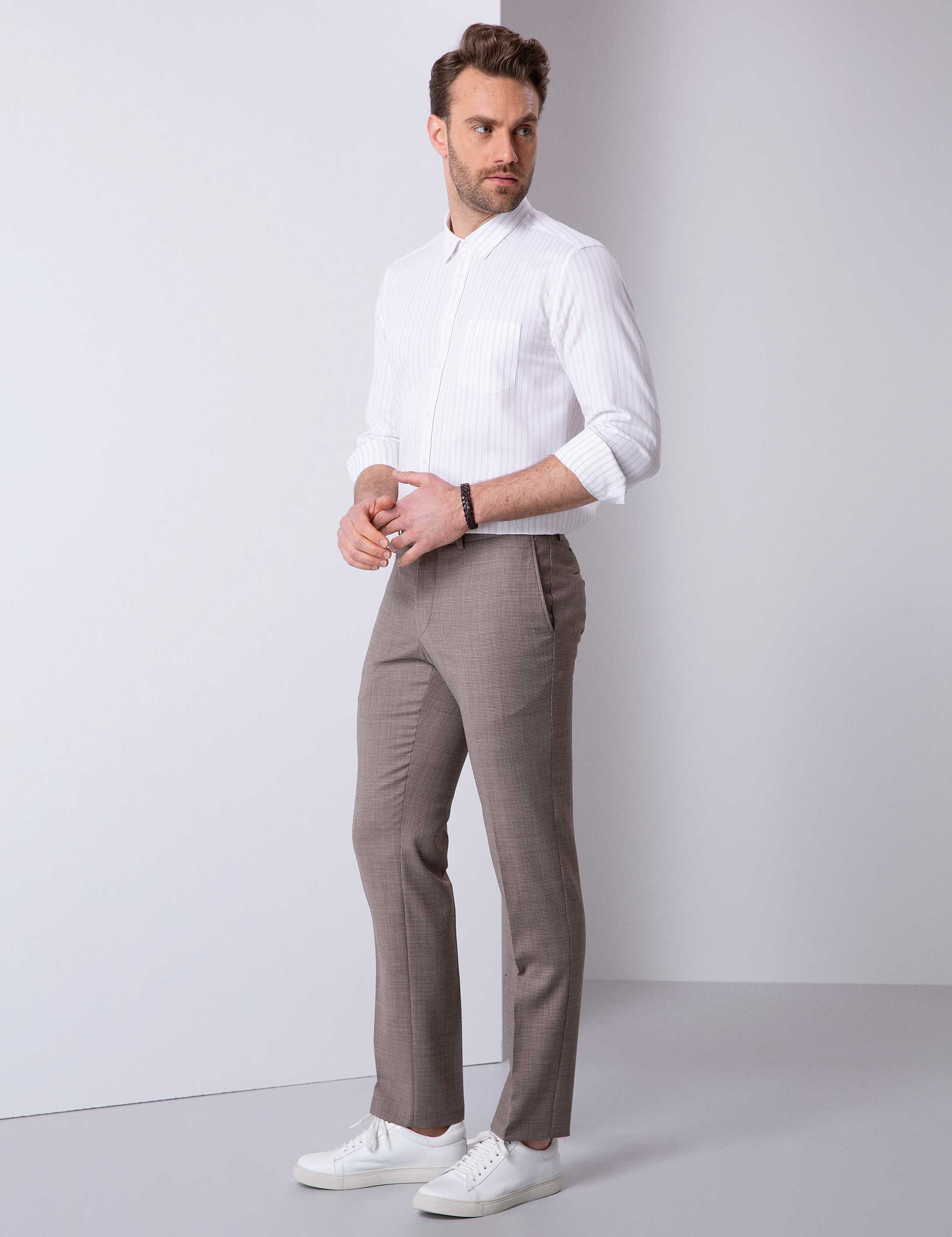 Camel Slim Fit Pantolon - Image 2
