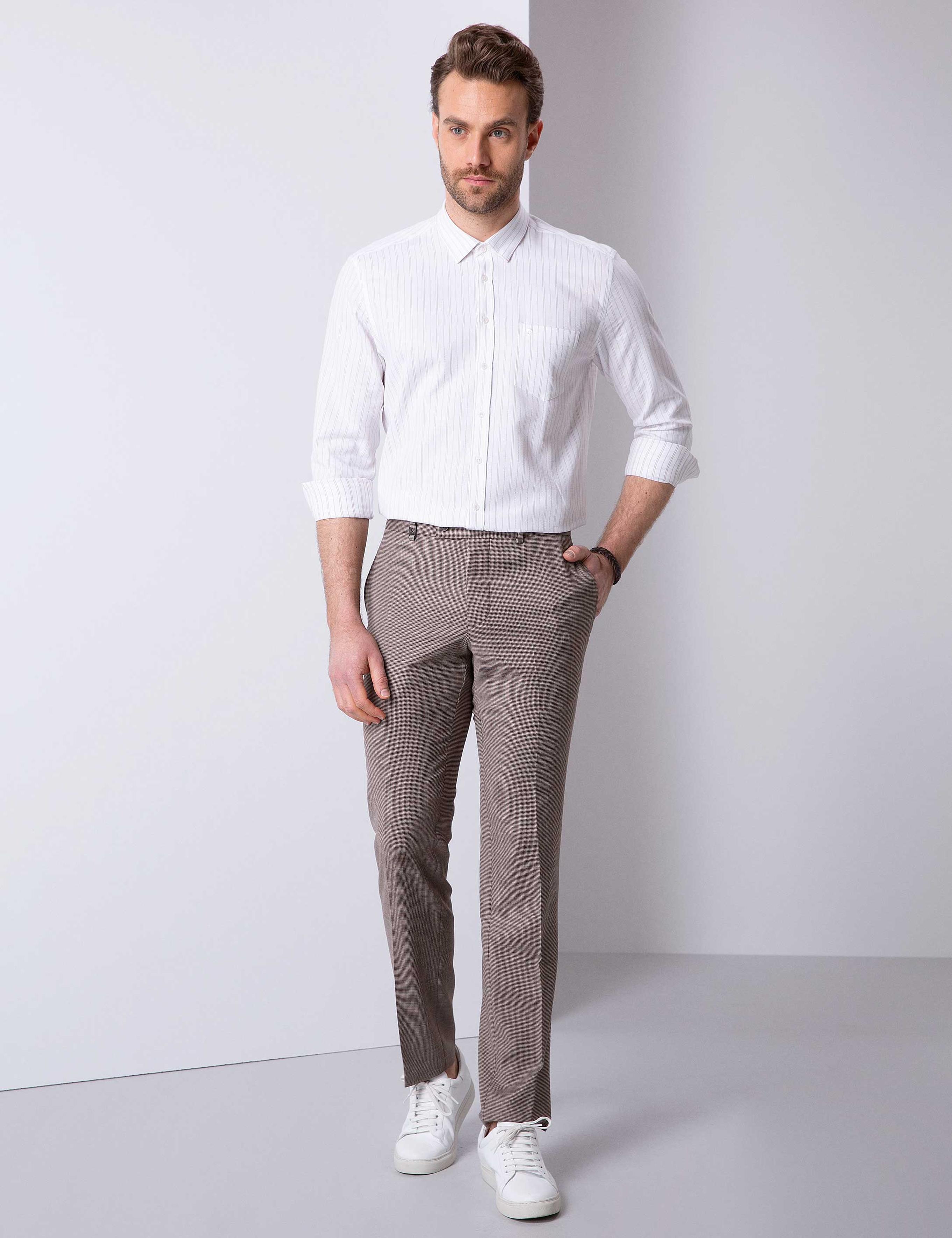 Camel Slim Fit Pantolon