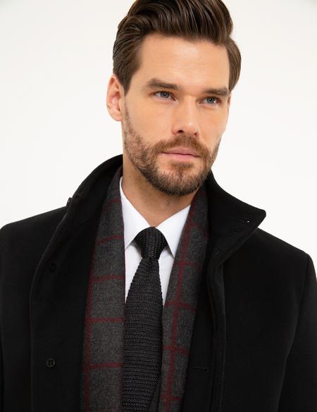 Siyah Slim Fit Palto - 50207639002