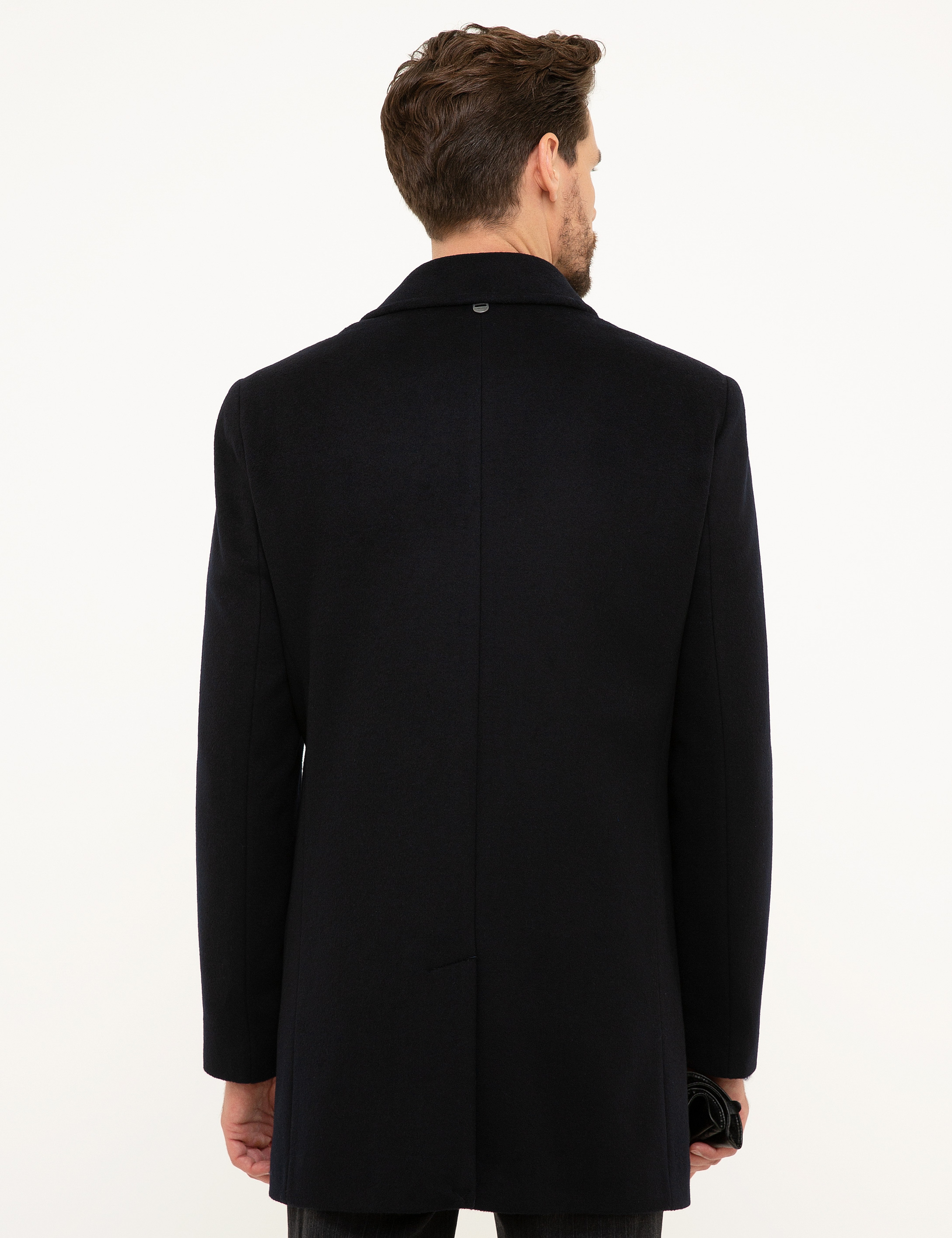 Lacivert Slim Fit Kaban - Image 4
