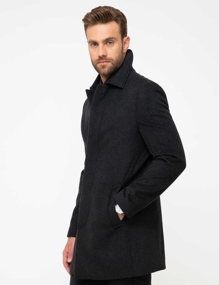 Antrasit Slim Fit Kaban - 50207658023