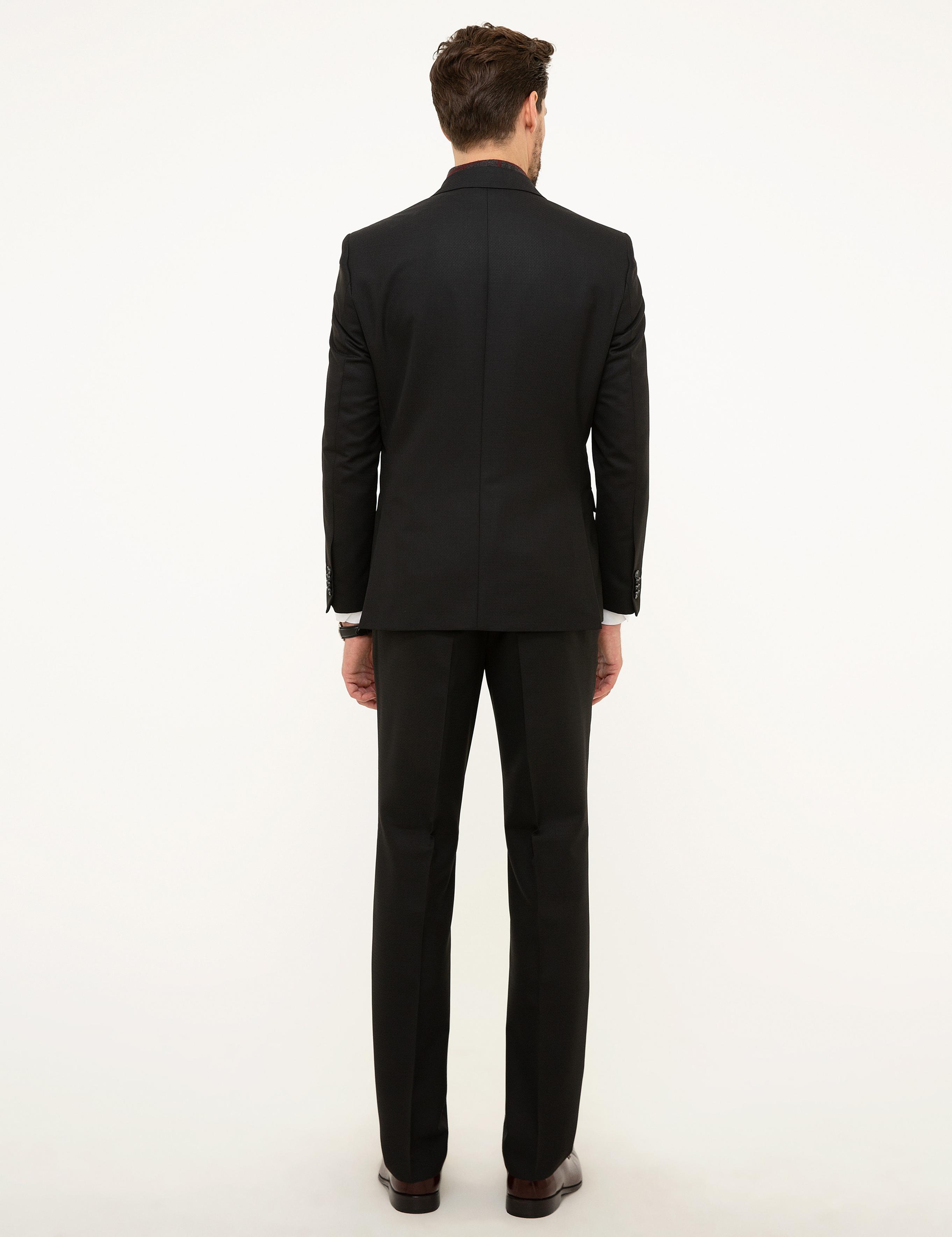 Siyah Slim Fit Takım Elbise