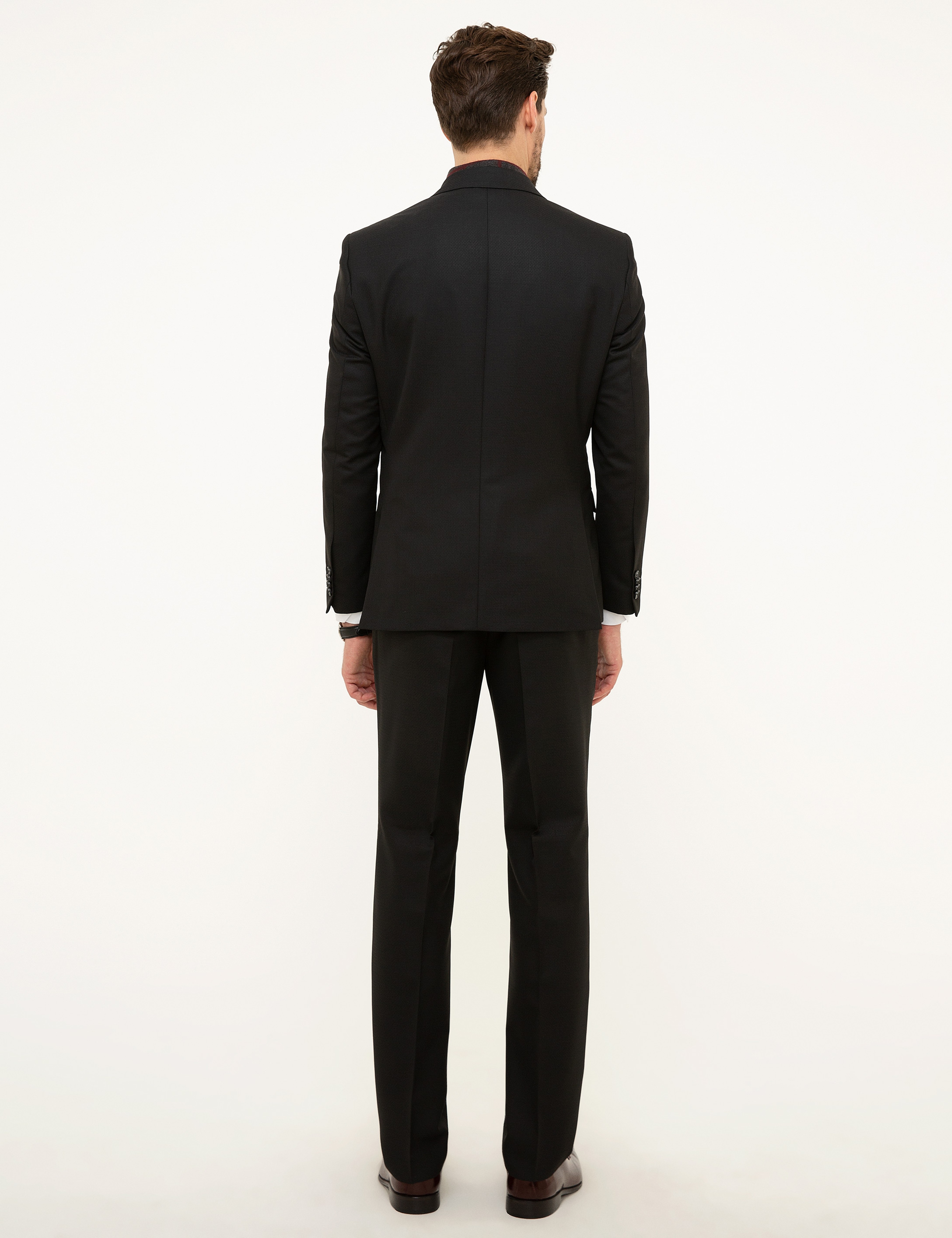 Siyah Slim Fit Takım Elbise - Image 4