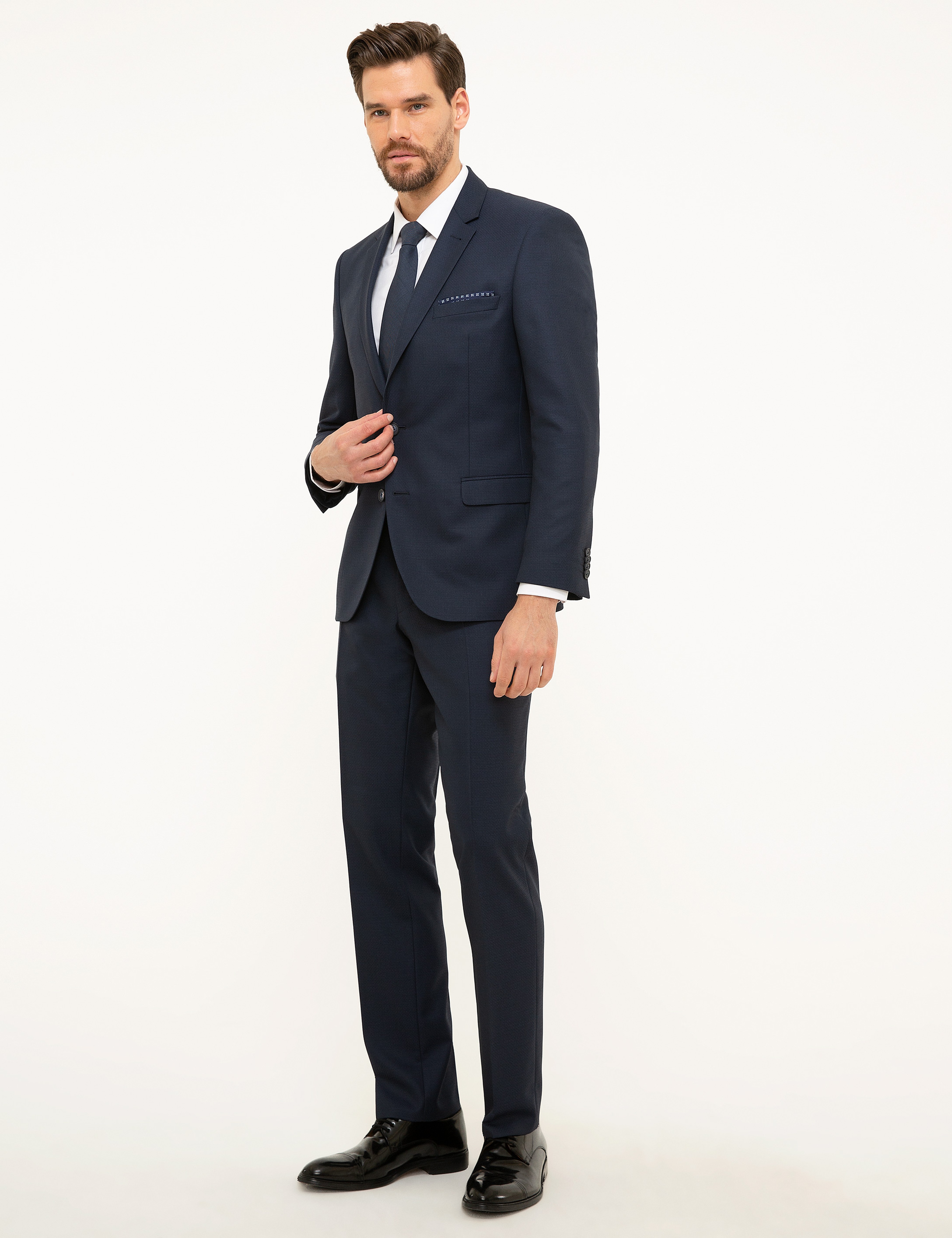 Lacivert Slim Fit Takım Elbise