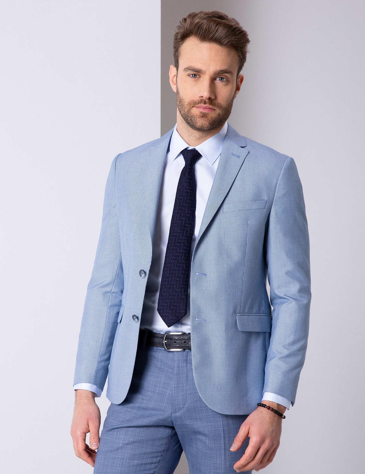 Lacivert Slim Fit Ceket
