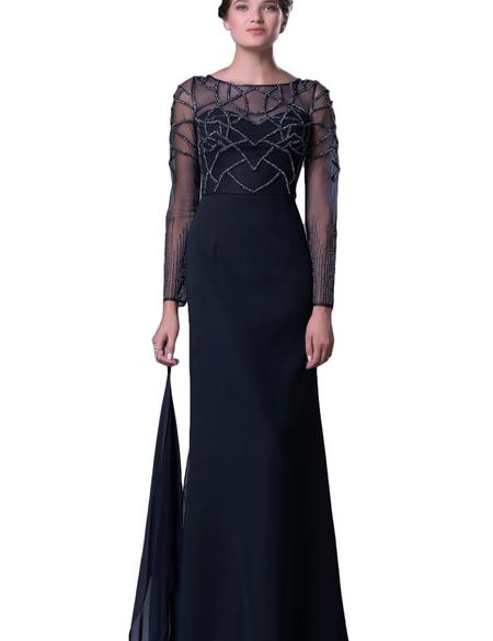 LACIVERT Uzun Abiye Elbise - 50212462001