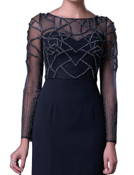 LACIVERT Uzun Abiye Elbise - 50212462001