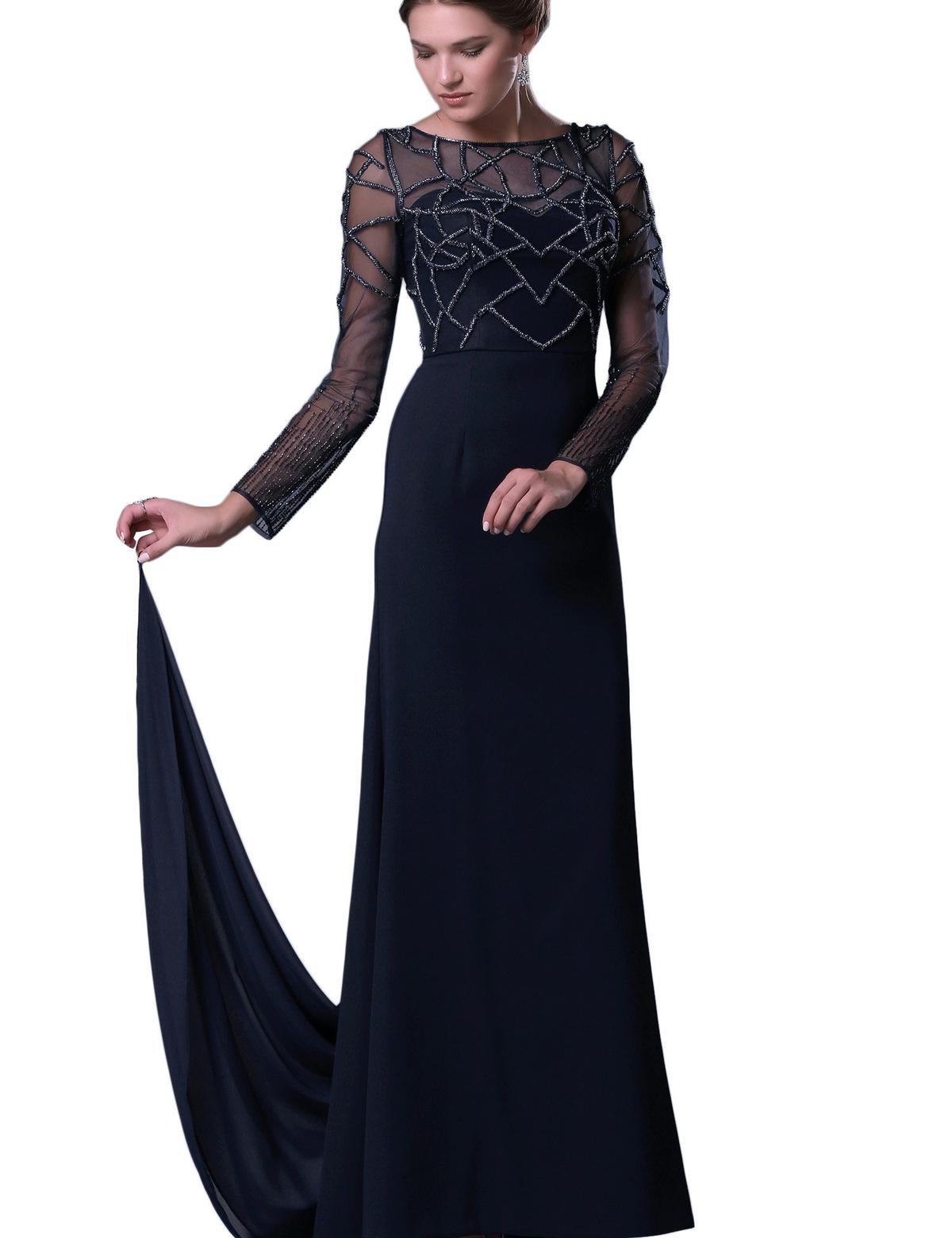 LACIVERT Uzun Abiye Elbise - 50212462001