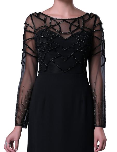 SIYAH Uzun Abiye Elbise - 50212464001