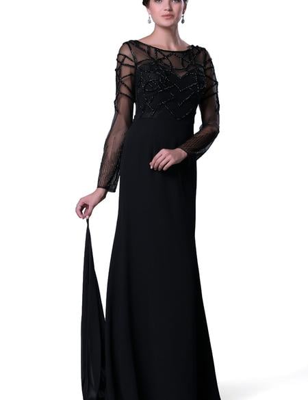 SIYAH Uzun Abiye Elbise - 50212464001