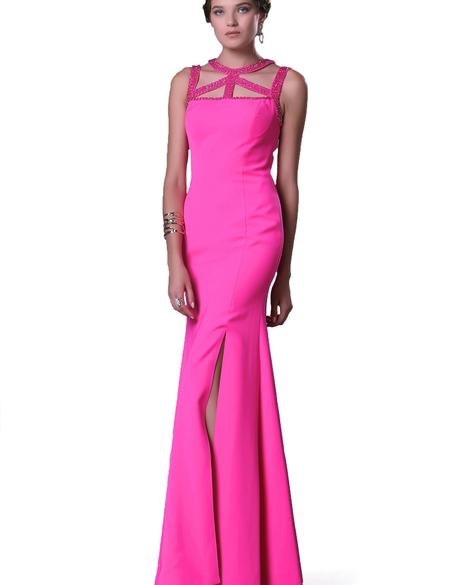 PEMBE Uzun Abiye Elbise - 50212470001