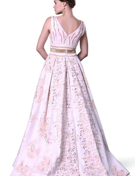 PEMBE Uzun Abiye Elbise - 50212472001