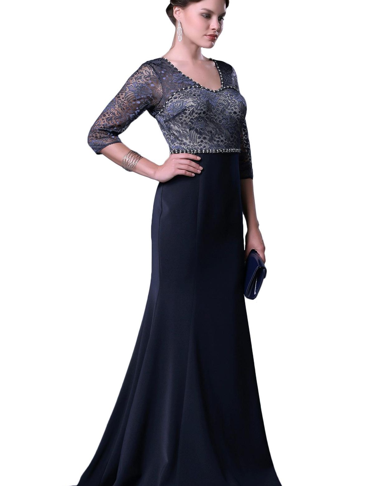 LACIVERT Balık Abiye Elbise - 50212477001