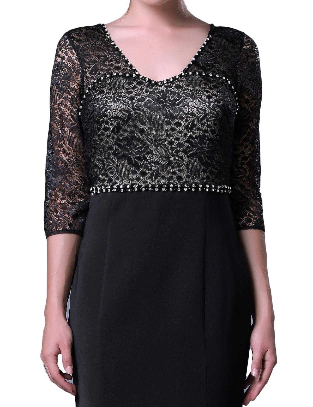 SIYAH Balık Abiye Elbise - 50212478001