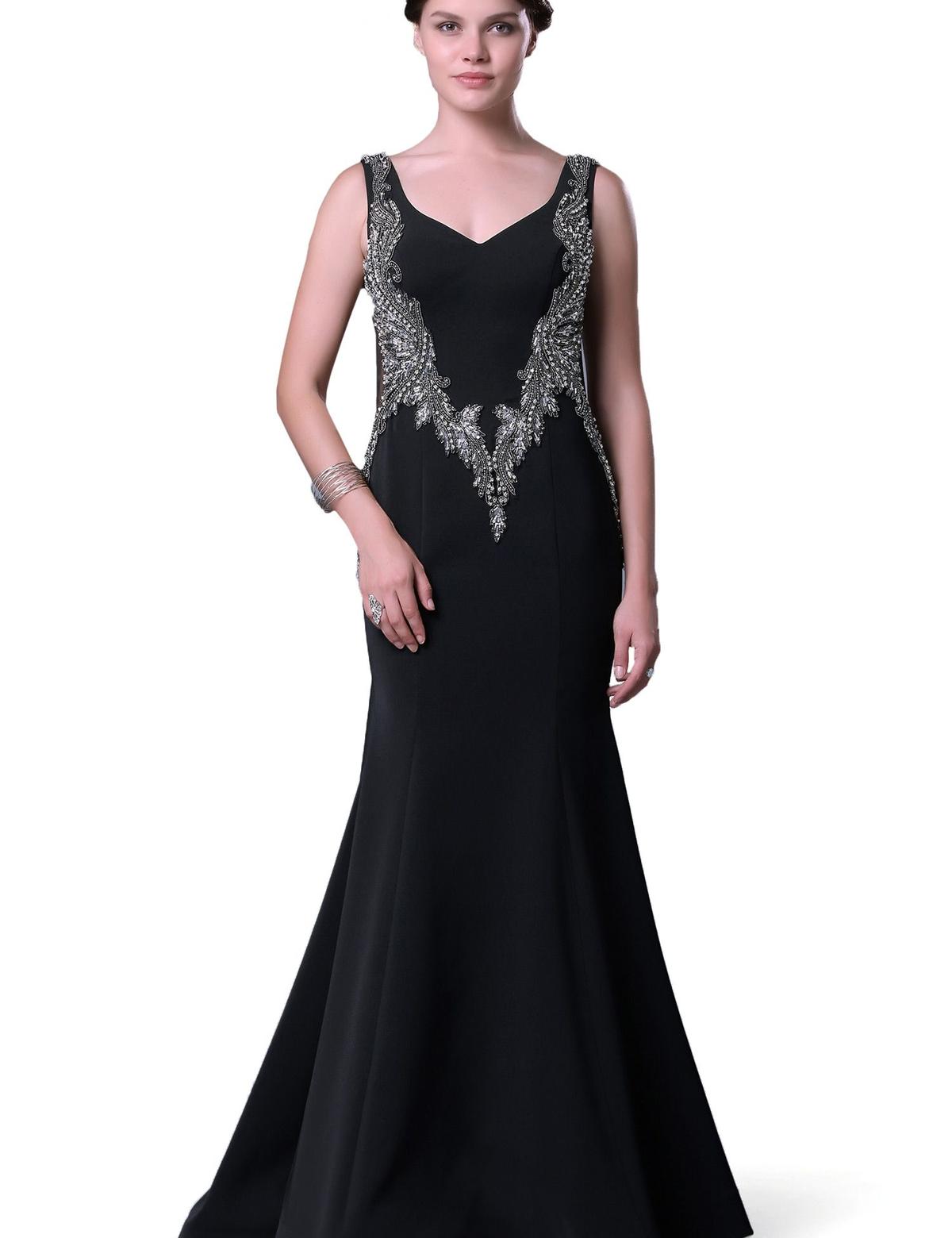 SIYAH Balık Abiye Elbise