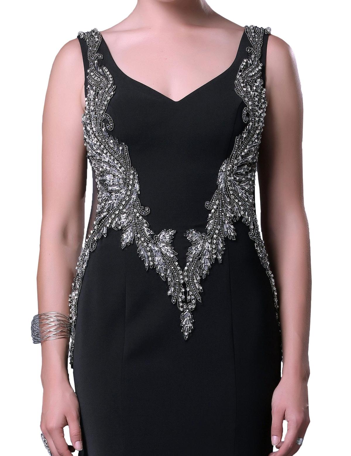 SIYAH Balık Abiye Elbise - 50212479001