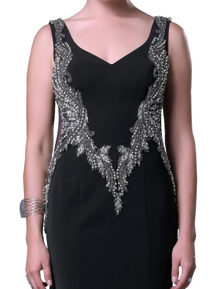 SIYAH Balık Abiye Elbise - 50212479001