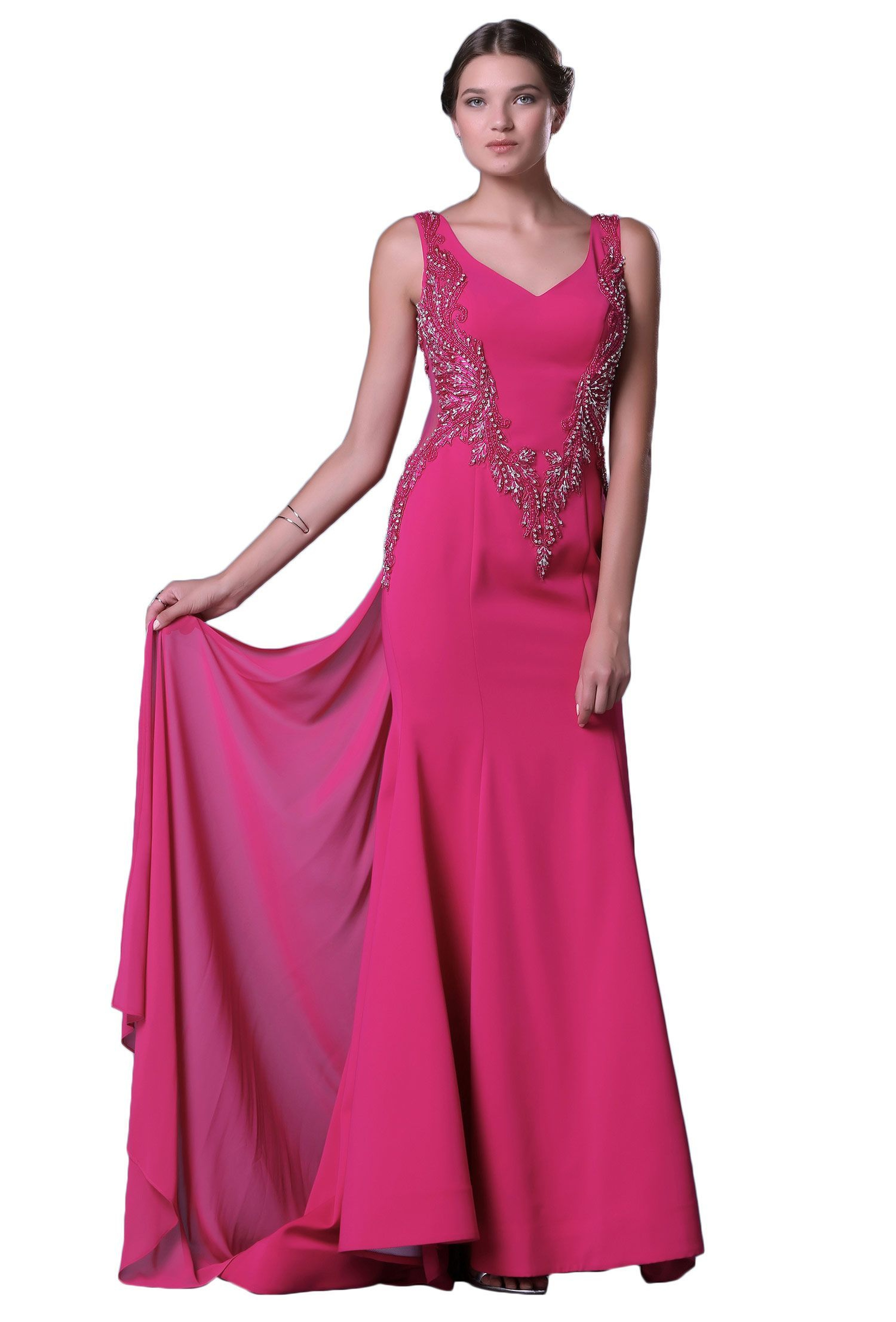 PEMBE Balık Abiye Elbise - Image 1