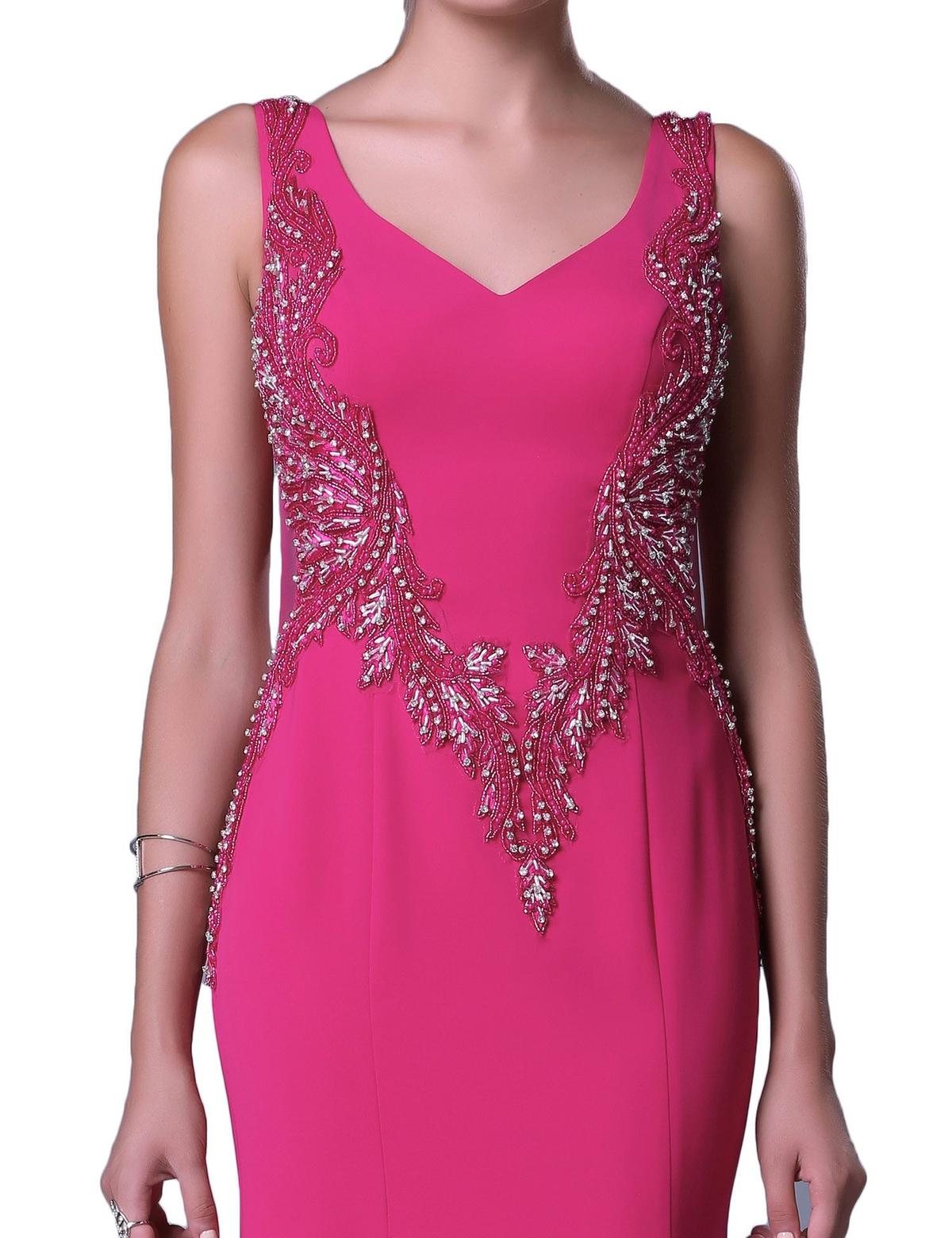 PEMBE Balık Abiye Elbise - 50212480002