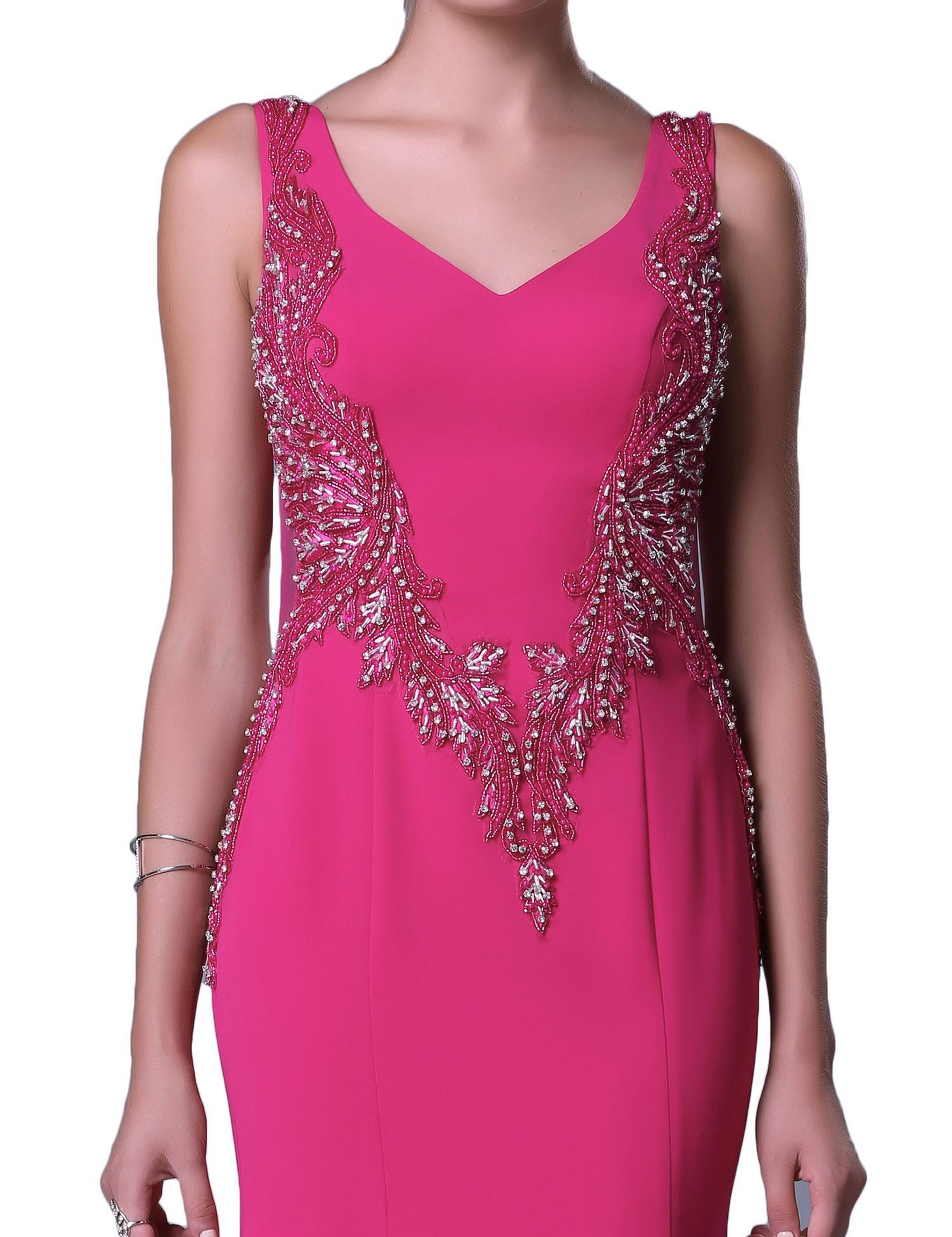 PEMBE Balık Abiye Elbise