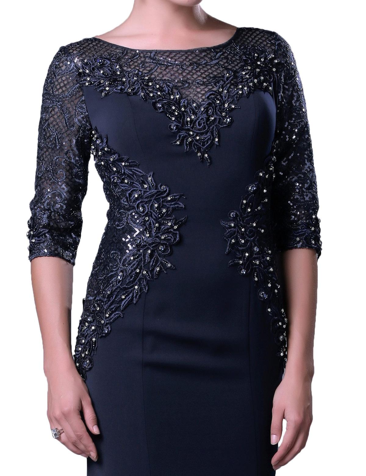 LACIVERT Balık Abiye Elbise - 50212481007