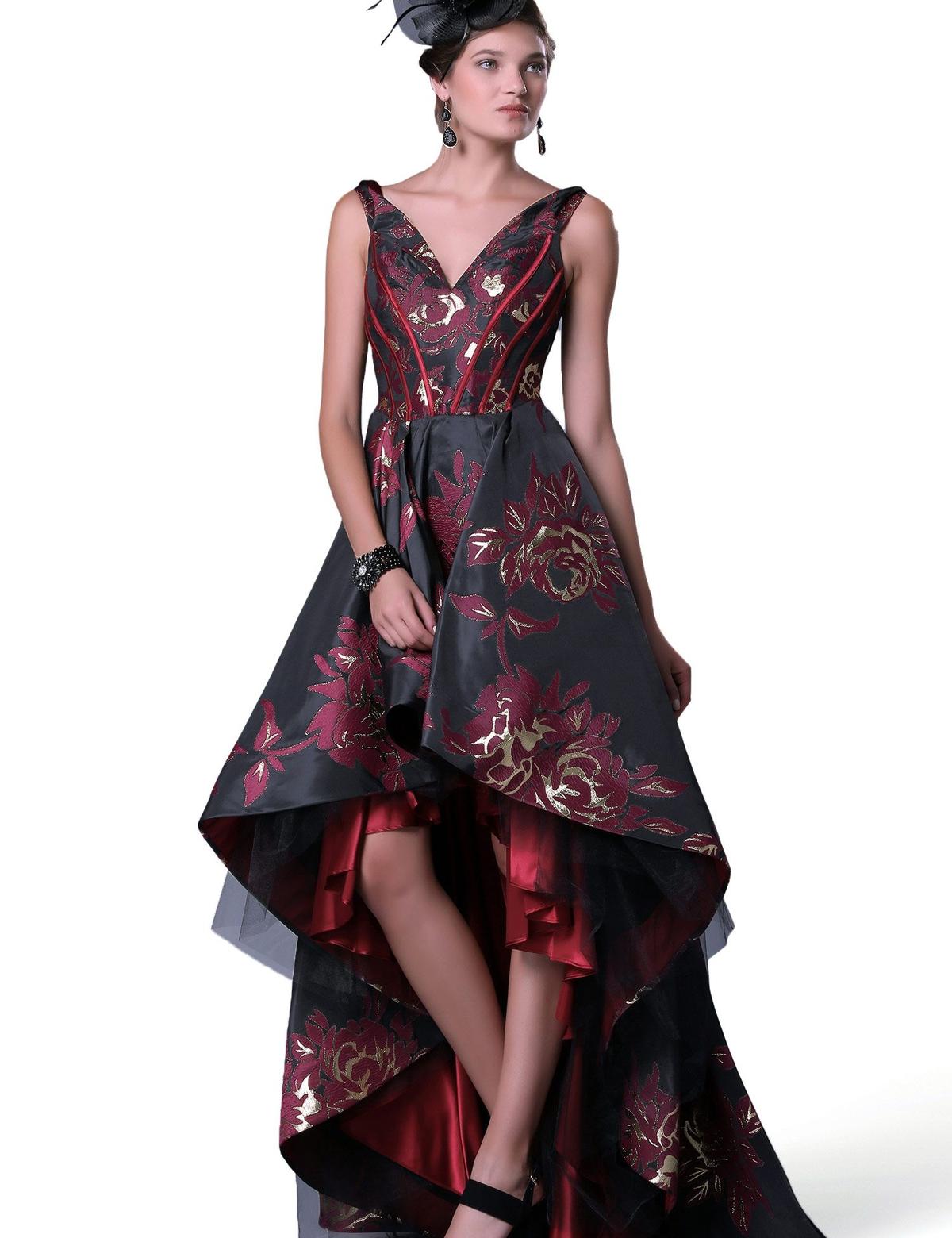 KIRMIZI Uzun Abiye Elbise - 50212485001