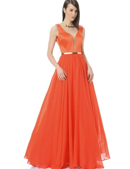 KIRMIZI Kabarık Abiye Elbise - 50212486001