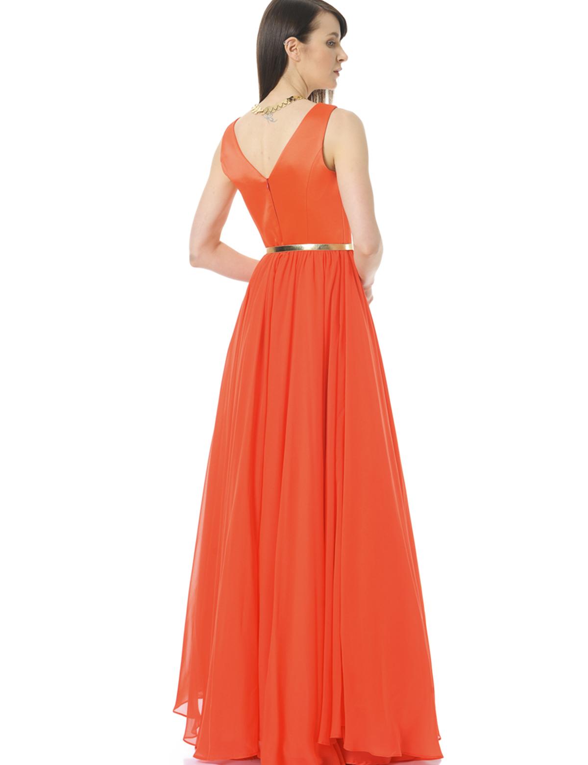 KIRMIZI Kabarık Abiye Elbise - 50212486001