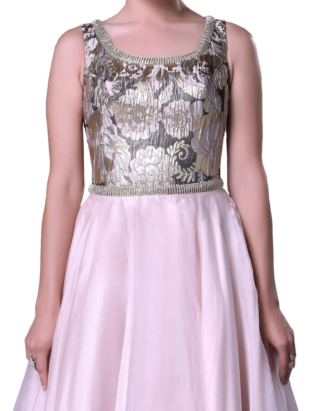 PEMBE Uzun Abiye Elbise - 50212488002