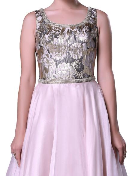 PEMBE Uzun Abiye Elbise - 50212488002