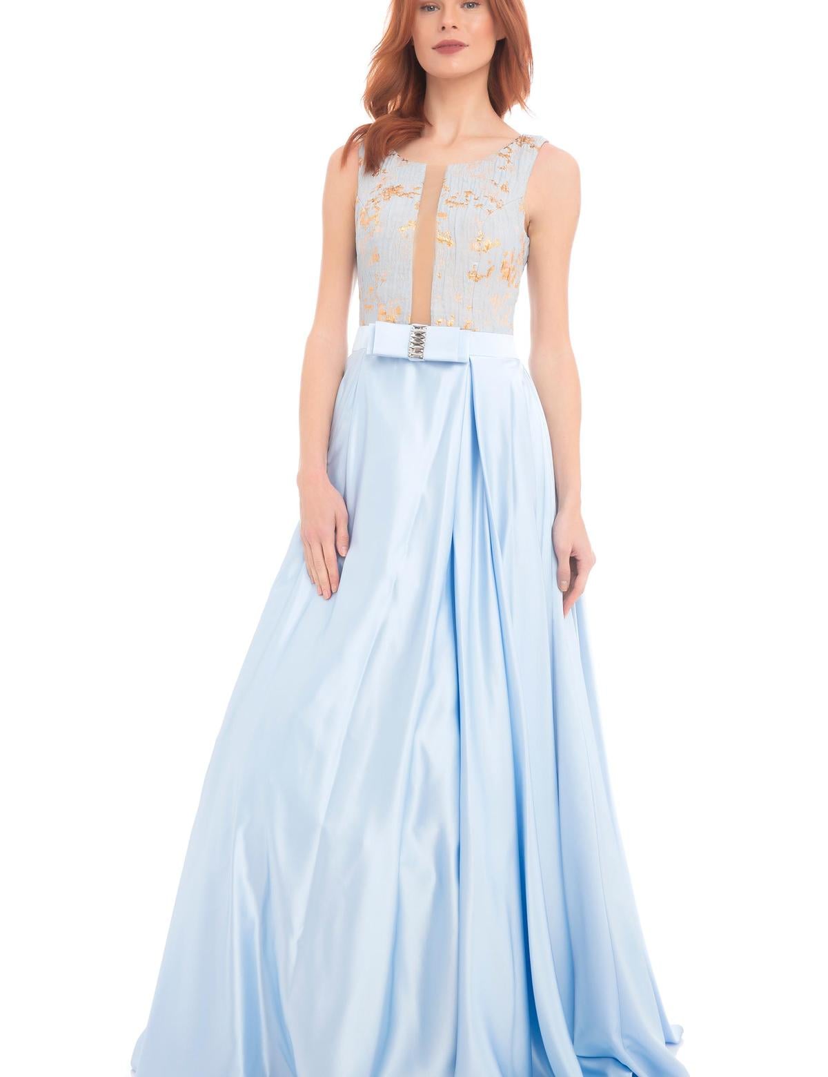 MAVI Kabarık Abiye Elbise